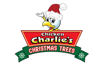 Chicken Charlie's Christmas Trees logo top